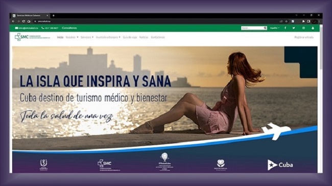 La empresa Comercializadora de Servicios Médicos Cubanos S.A. (CSMC) presentó su nuevo sitio web en el marco de la I Feria Internacional de Turismo Médico y Bienestar FITSaludCuba, 
